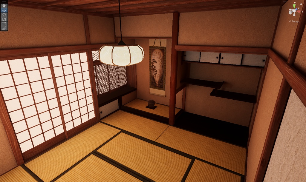 書院造の和室 - Japanese-style room with a shoin-style design
