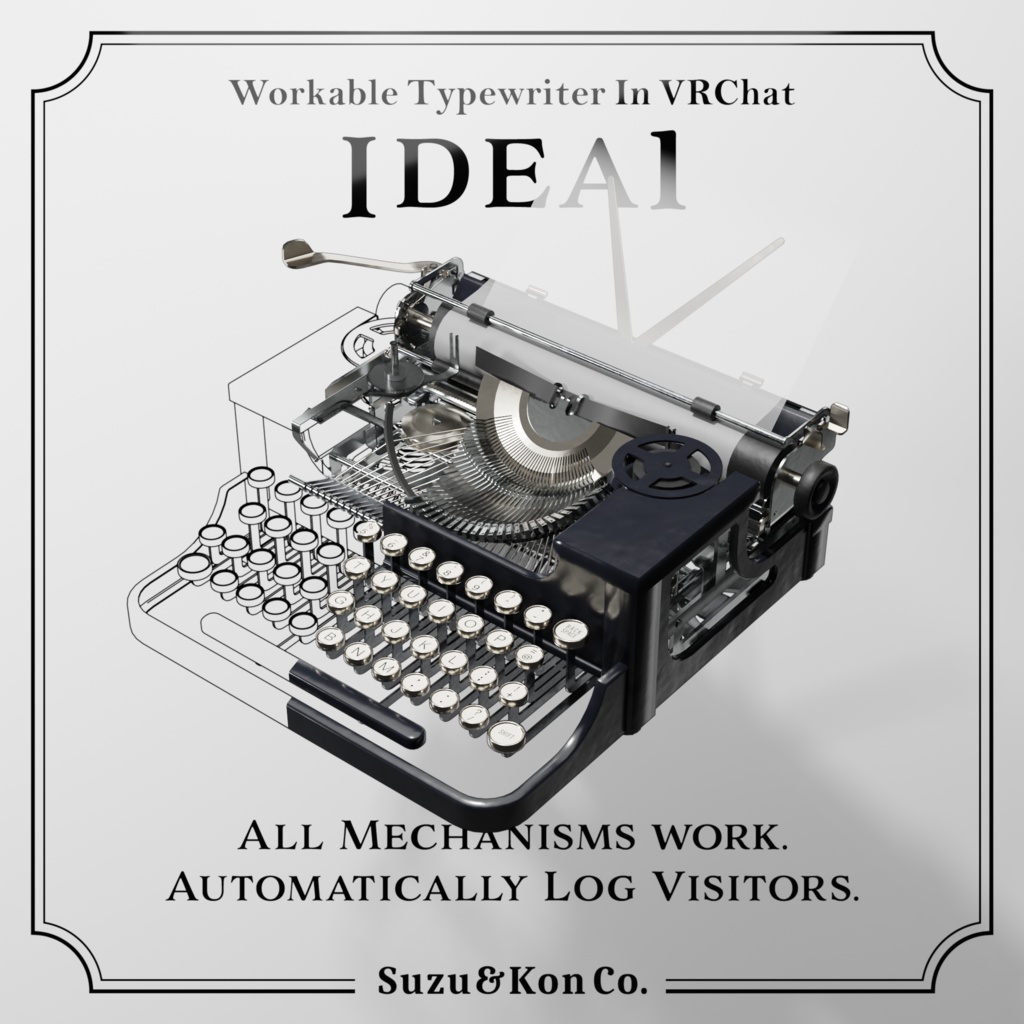VRChat用タイプライター"Idea1"