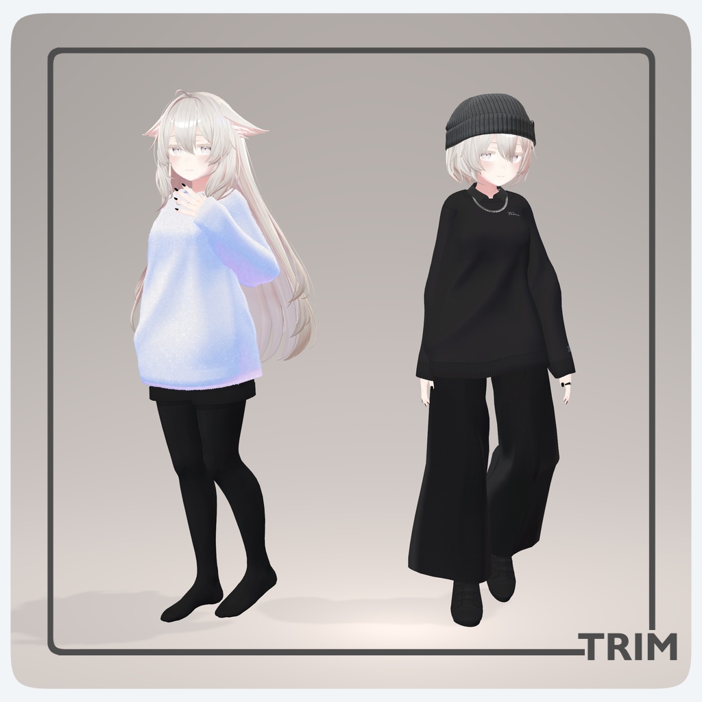 [桔梗用]-sweat ＆ wide pants-TRIM01