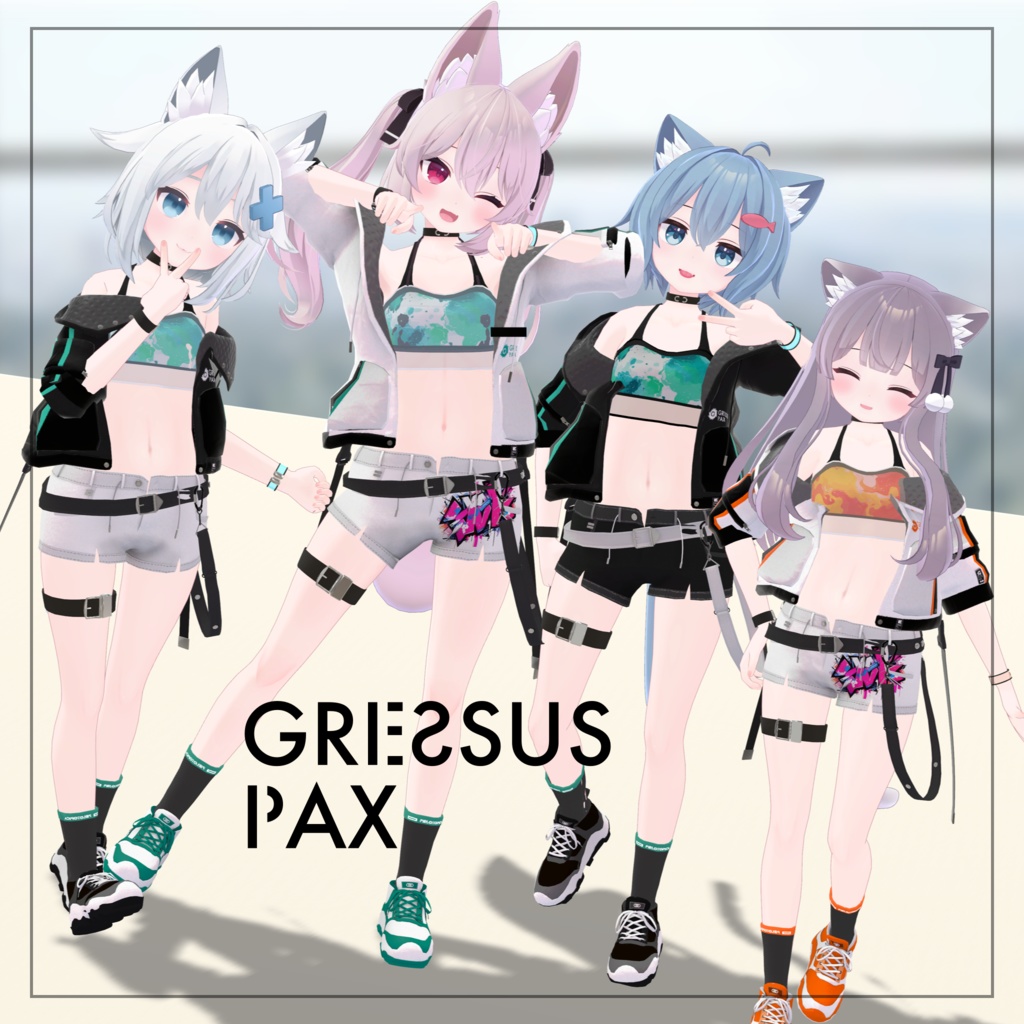 パーカー&ショートパンツコーデ
