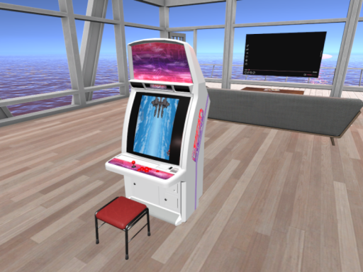 シューティングゲームができる部屋