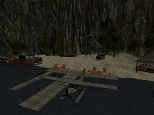 Isolated beach