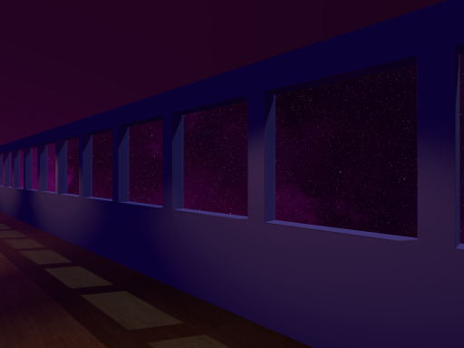 Space Hallway in space