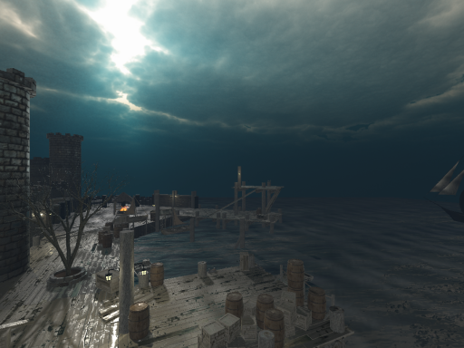 Old medieval sea port