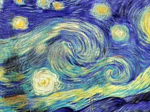 Shimmer of Van Goghs Village Night