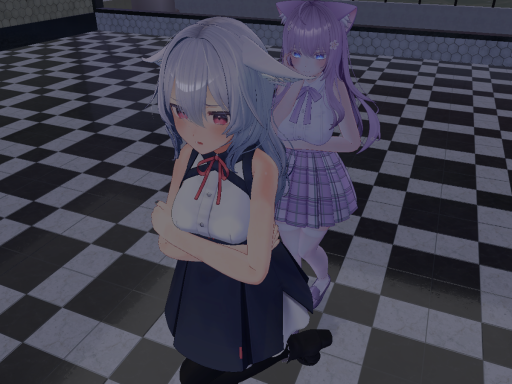桔梗ちゃんと萌ちゃんが我慢してるだけ