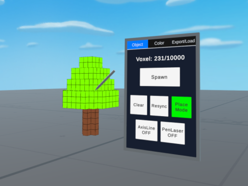 UdonVoxelMakerサンプルワールド