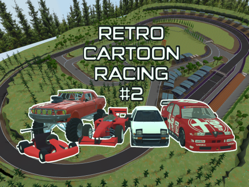 Retro Cartoon Racing