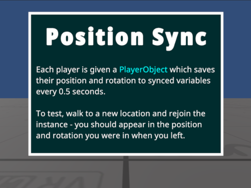 PositionSync Example