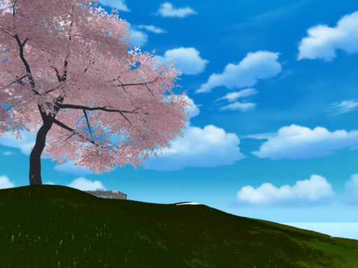 KUMANOの稜線に立つ古桜