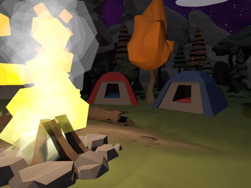 Camping with friends