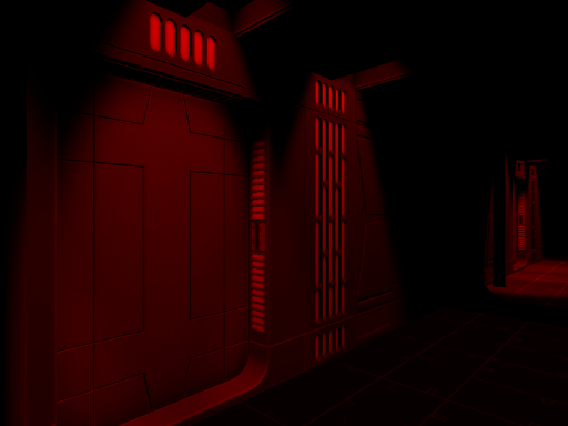 Exploding Venator Hallway