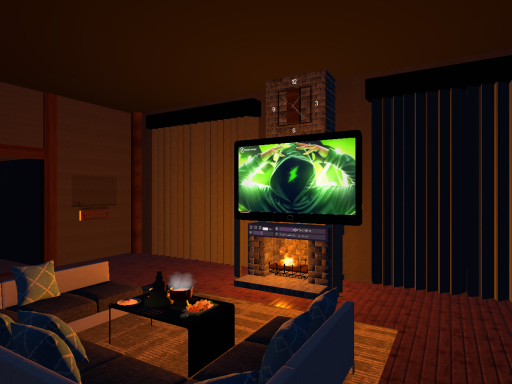 Room Of The Fireplace
