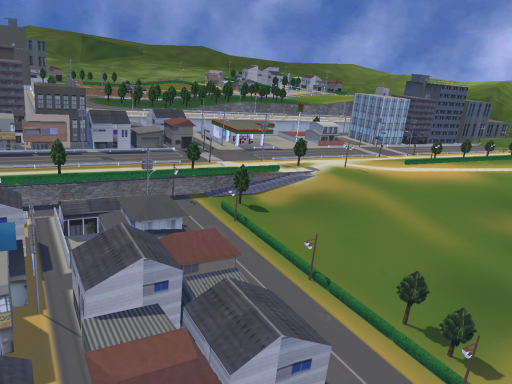 MMD Gekido town