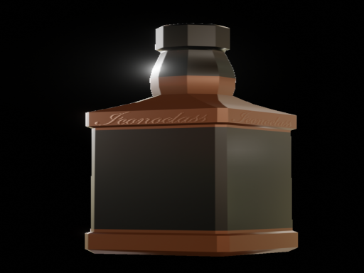 bottle with liquid physics