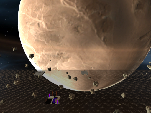la plage dans l'espace